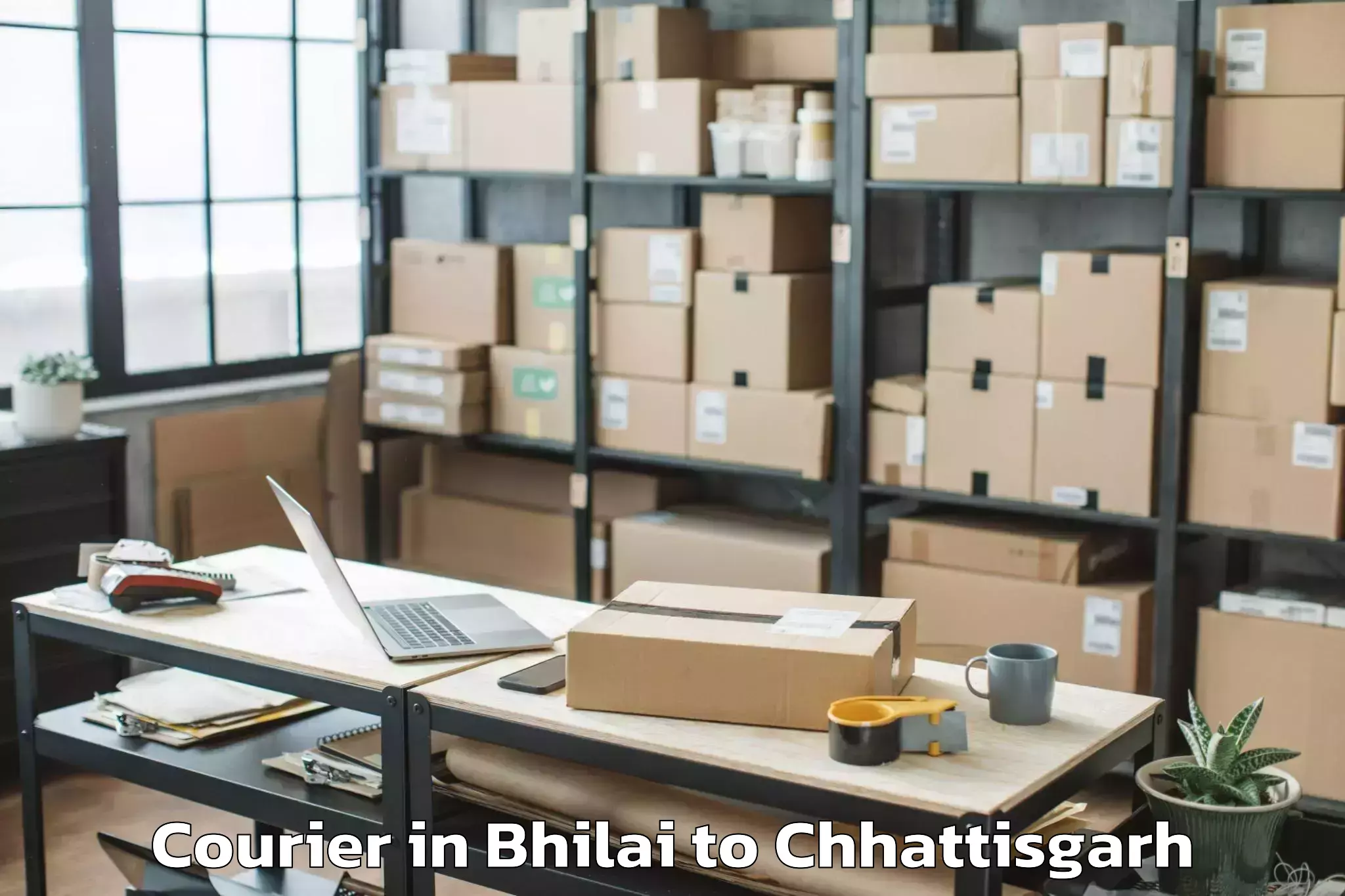 Top Bhilai to Makdi Courier Available